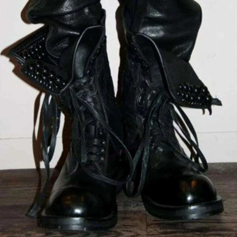 black-lace-up-round-toe-boots-for-men-vintage-matte-leather-british-style-motorcycle-shoes-casual-runway-new-style-mens-shoeskimlud-womens-fashion-34600099