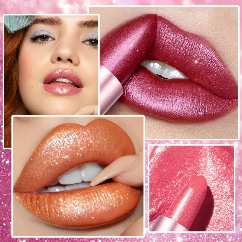Lipstick – Diamond Shine – Pearlescent Golden | KIMLUD