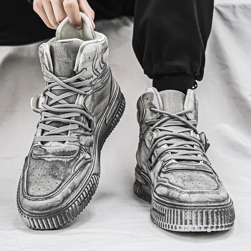 Men's Ankle Boots – Non Slip Wear Resistant Sole – Casual | KIMLUD