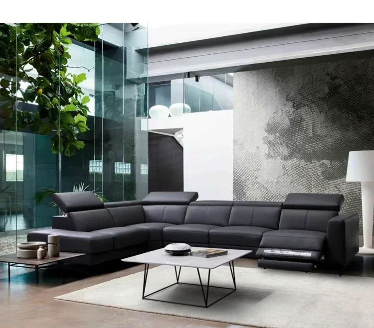 A Modern Removable and Washable L-shaped 7 Seater Living Room Sectional Sofa