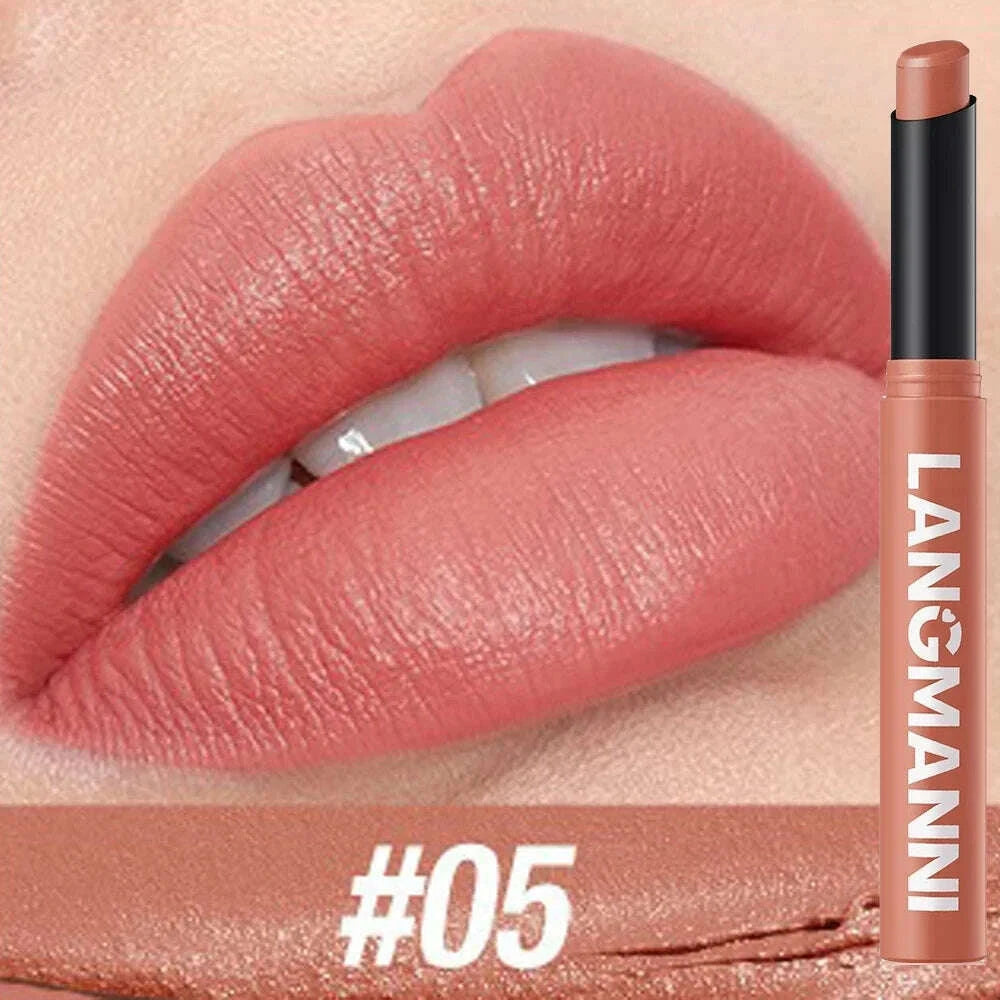 12-color-matte-lipstick-pencil-waterproof-long-lasting-non-stick-cup-lip-stain-tint-cosmetic-nude-lipstick-pen-makeup-maquillagekimlud-womens-fashion-34605934