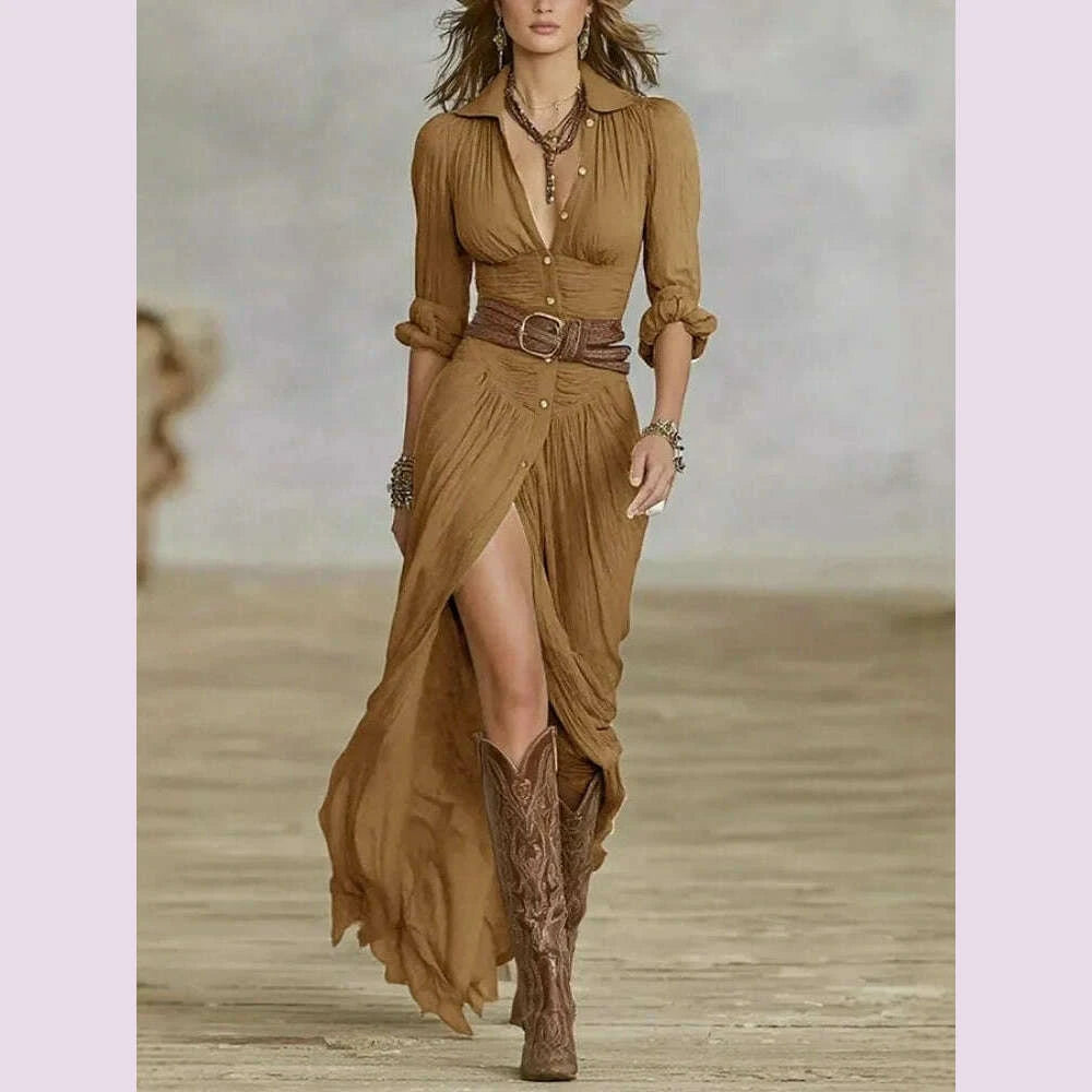 woman-dresses-2025-french-retro-v-neck-belted-slim-pleated-long-dress-autumn-single-breasted-long-sleeve-slit-bohemian-dresskimlud-womens-fashion-34619140