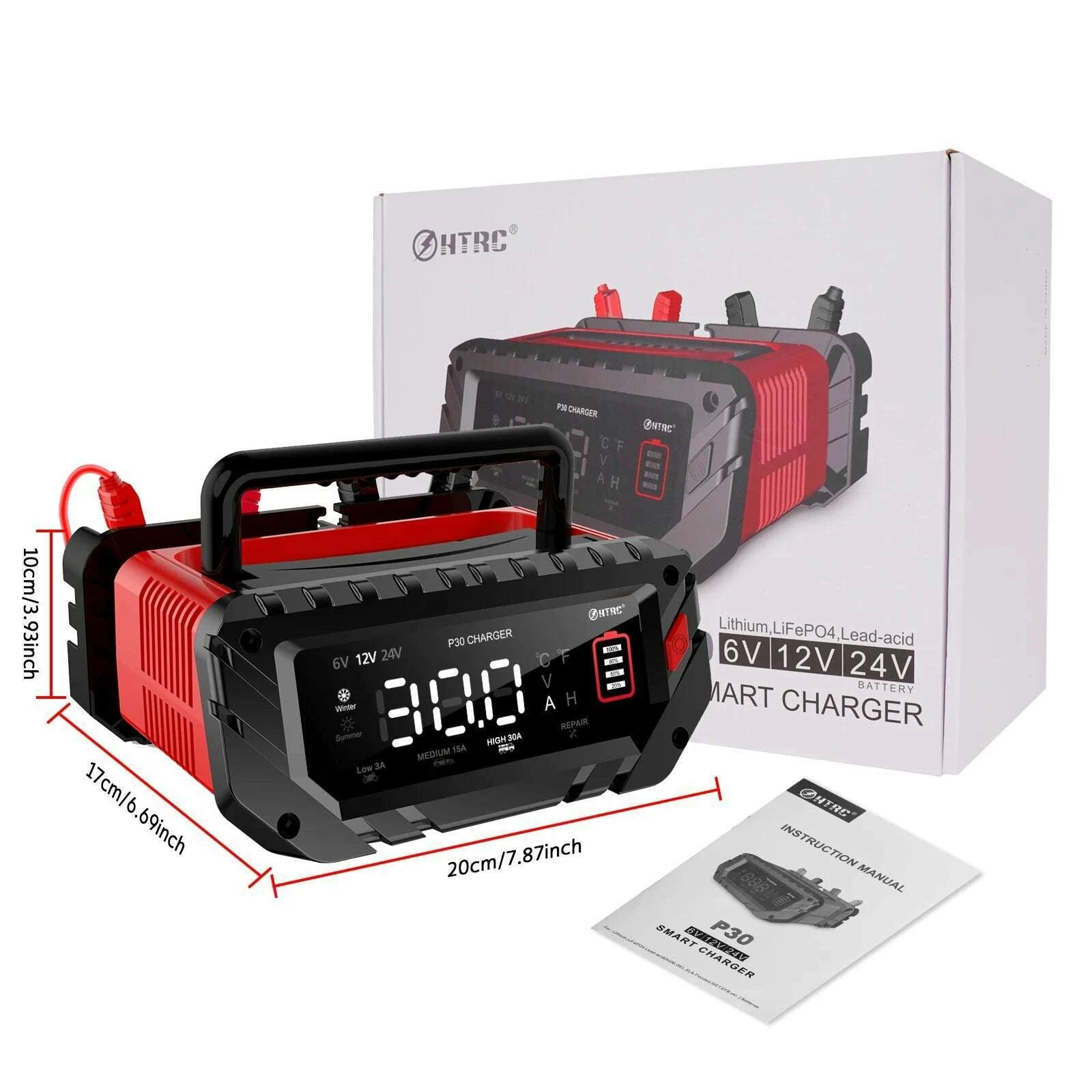 htrc-30a-6v12v24v-car-battery-charger-for-motorcycle-lead-acid-sla-gel-lithium-24v16a-12v30a-lifepo4-smart-battery-charger-kimlud-kimlud-33914528