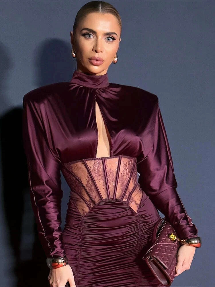 vc-elegant-burgundy-satin-mini-dress-with-lace-corset-detail-long-sleeve-high-neck-ruched-party-dress-for-evening-events-promkimlud-womens-clothes-35075353