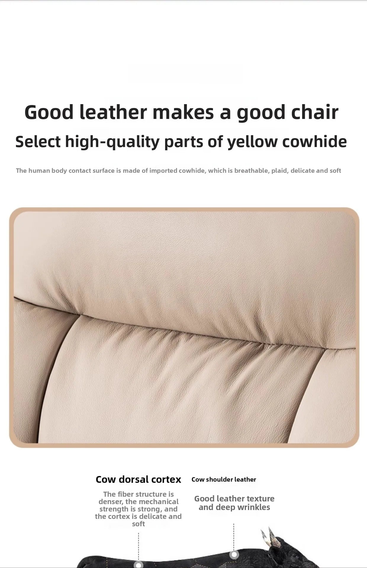 Executive Office Chair - Electric Reclining - Leather | KIMLUD