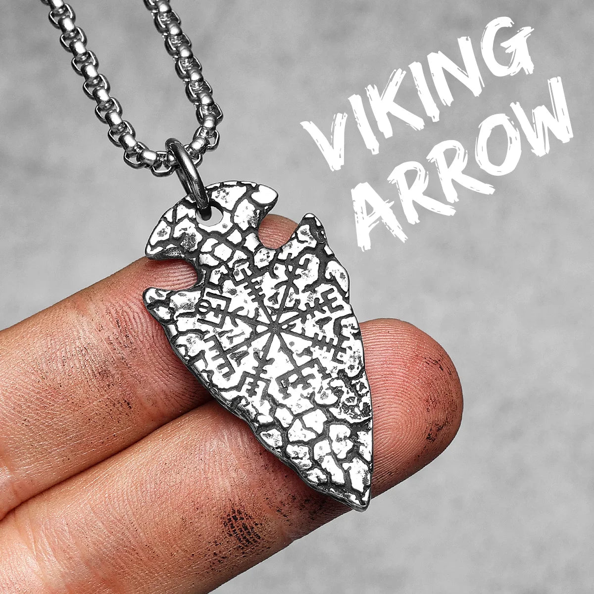 Retro Arrow Viking Stainless Steel Jewelry Men Necklaces With Pendant For Male Women Punk Hip Hop Accessories Gifts Wholesale