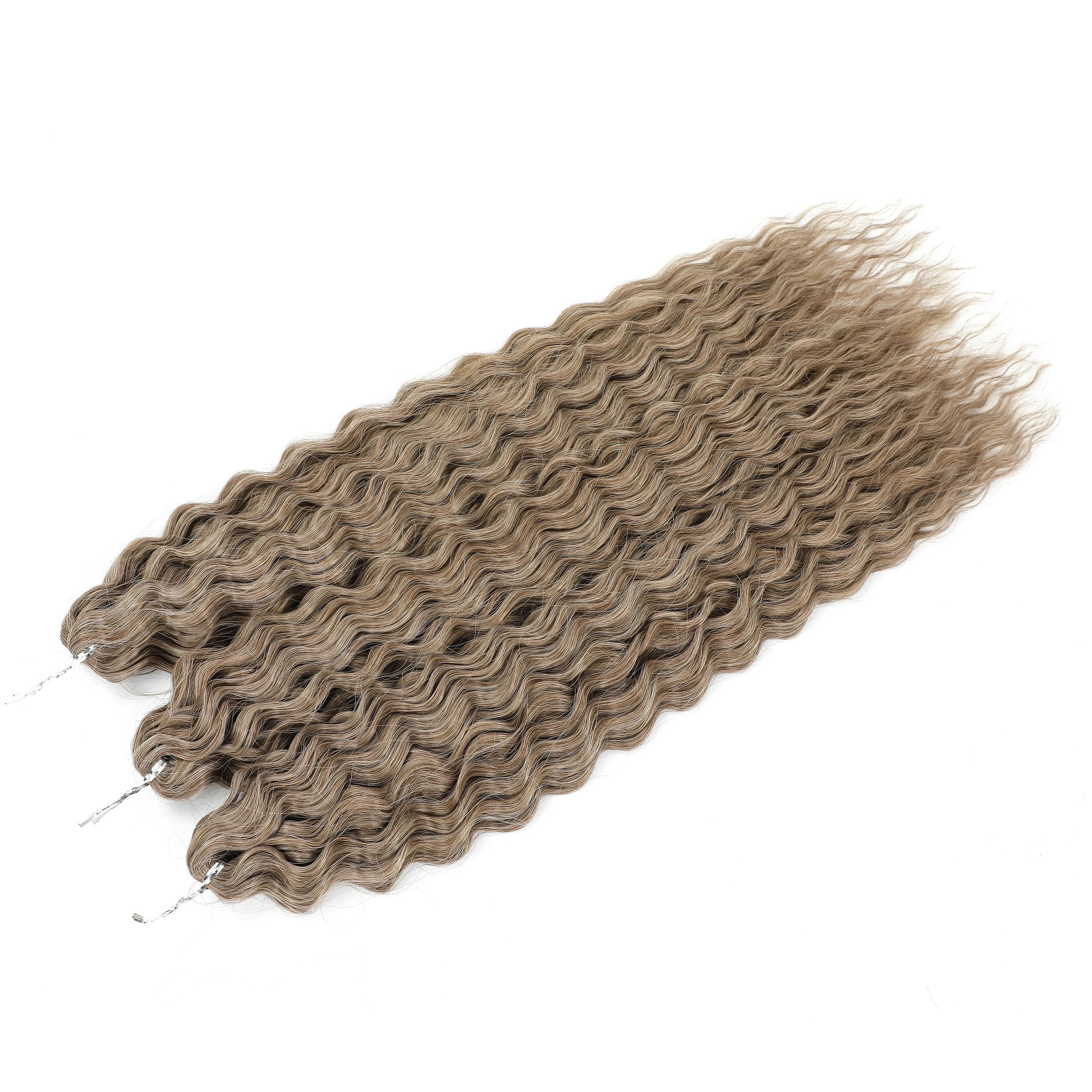 Crochet Braids Synthetic Hair High Temperature — Ombre Brown | KIMLUD