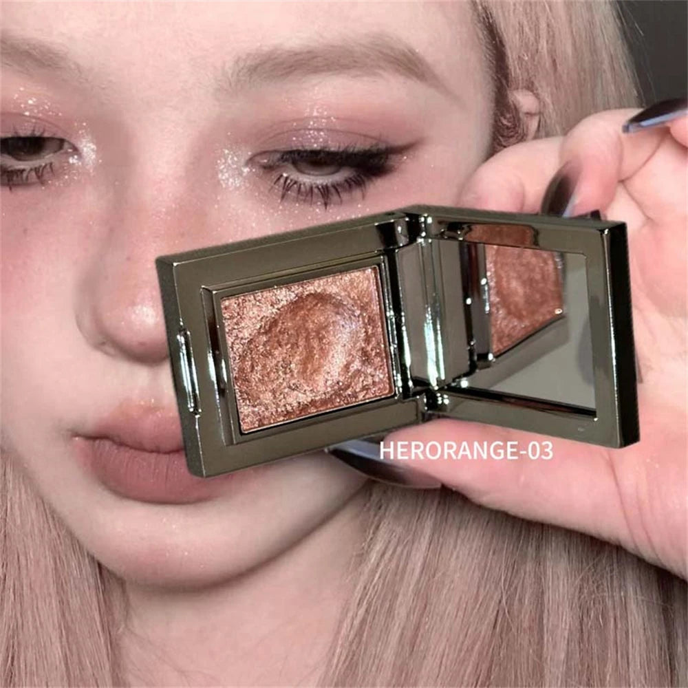 Eyeshadow Palette - Metallic Glitter - Cream - Punk Purple | KIMLUD