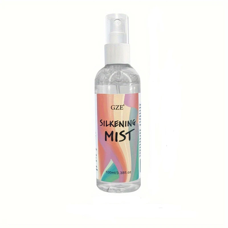 GZE HAIR SILKENING SPRAY Silk Therapy Thermal Shield,tThermal-Pressing Product that Polishes, Silkens, and Smooths Curly Texture