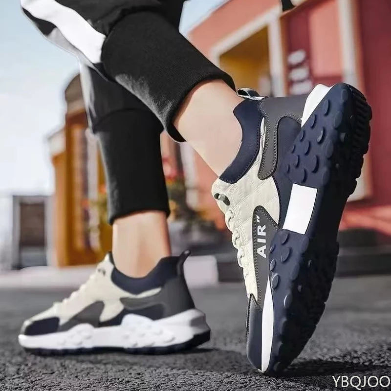 Casual Lace-Up Shoes – Height Increasing Thick Sole – Flat Silhouette | KIMLUD