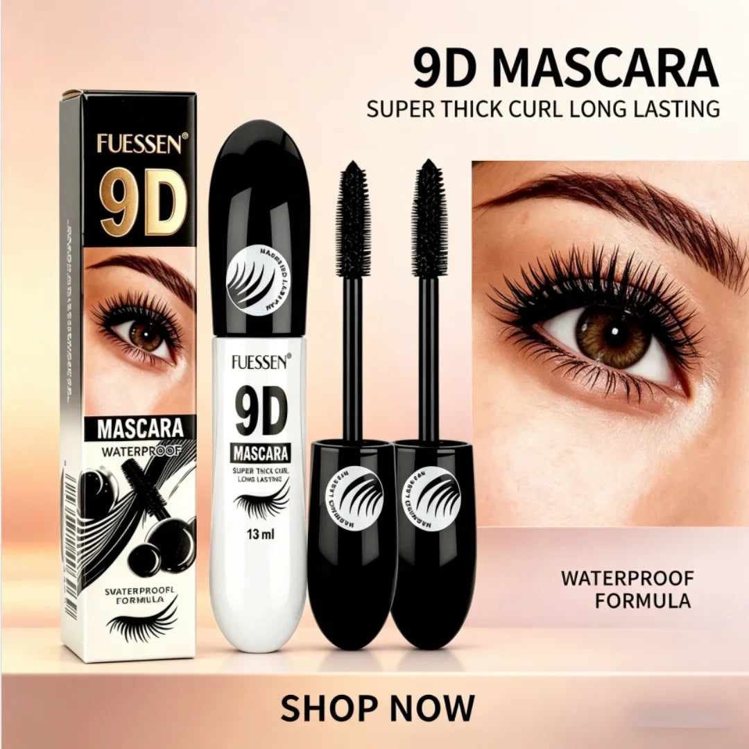 7D Fiber Mascara Set Waterproof Curling — Black | KIMLUD