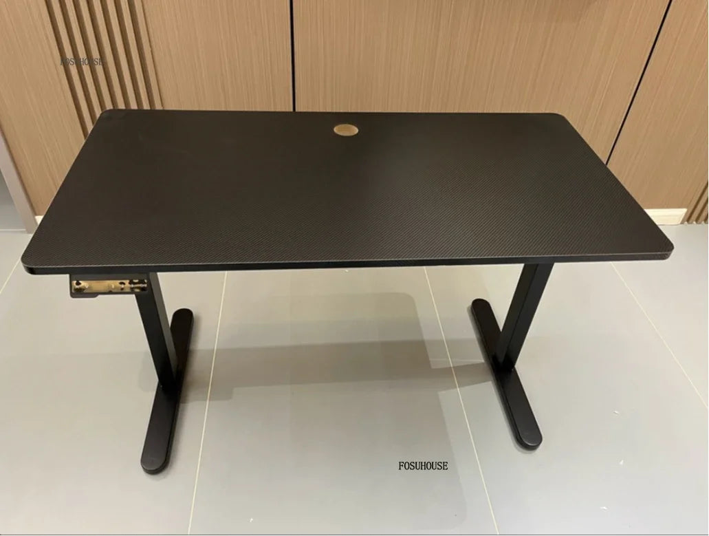 L-Shaped Desk Height-Adjustable Electric With Quiet Motor And Programming Presets — Black | KIMLUD
