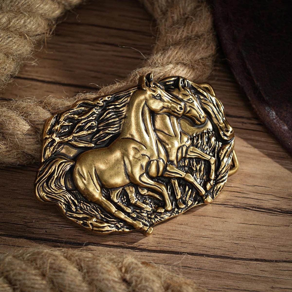 Belt Buckle – Western Cowboy Rodeo – Large – Silver | KIMLUD