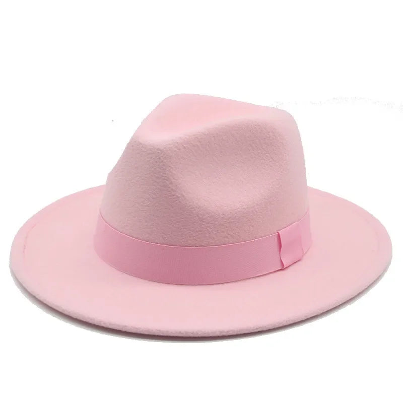 Fedora Hat – Unisex Decorative – Cotton-Polyester | KIMLUD