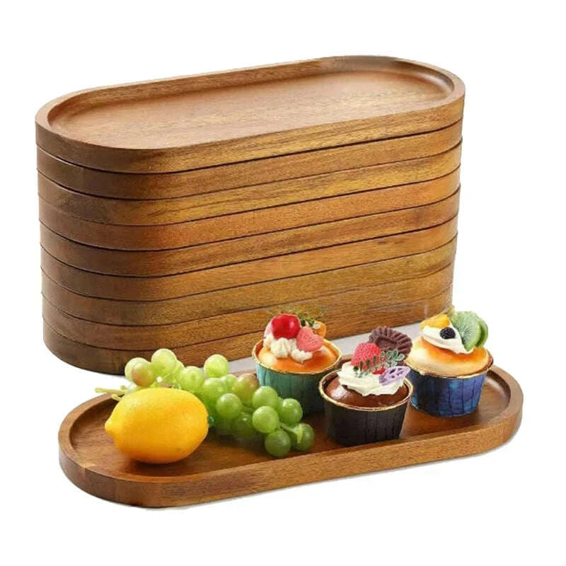 tableware-solid-wood-food-tray-round-rectangle-dessert-plate-japanese-style-wooden-snack-fruit-tea-saucer-pallet-bread-boardkimludkimlud-35576689