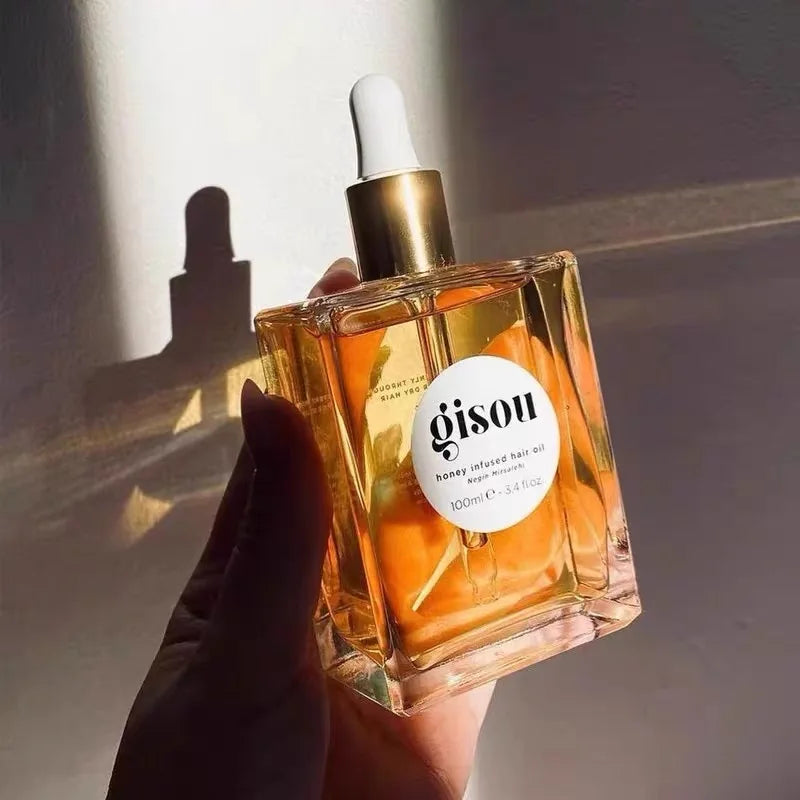 Fashion Gisou Honey Infused Hair Care Oil Improve Dry Restless Hair Care Soft Long Lasting Fragrance Retention Hair Conditioner