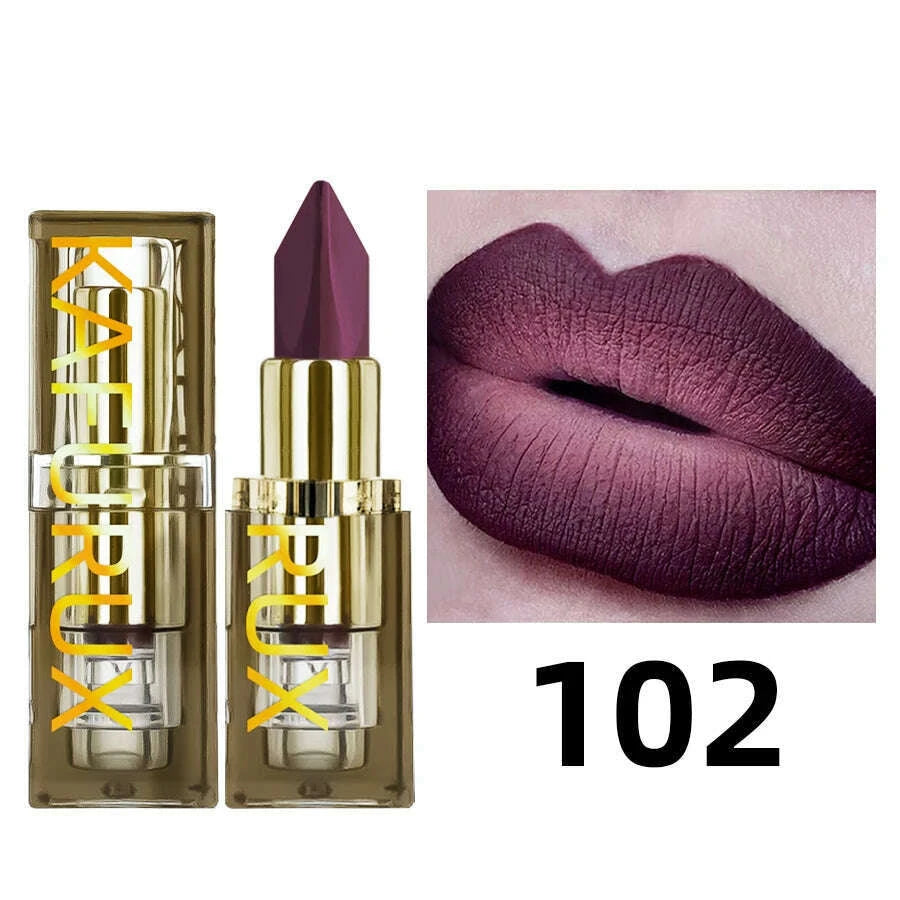 6-color-glitter-two-tone-lipstick-purple-black-matte1pc-lipsticks-cosmetics-easy-to-use-lip-tint-makeup-lip-beauty-red-pigment-kimlud-kimlud-33917339