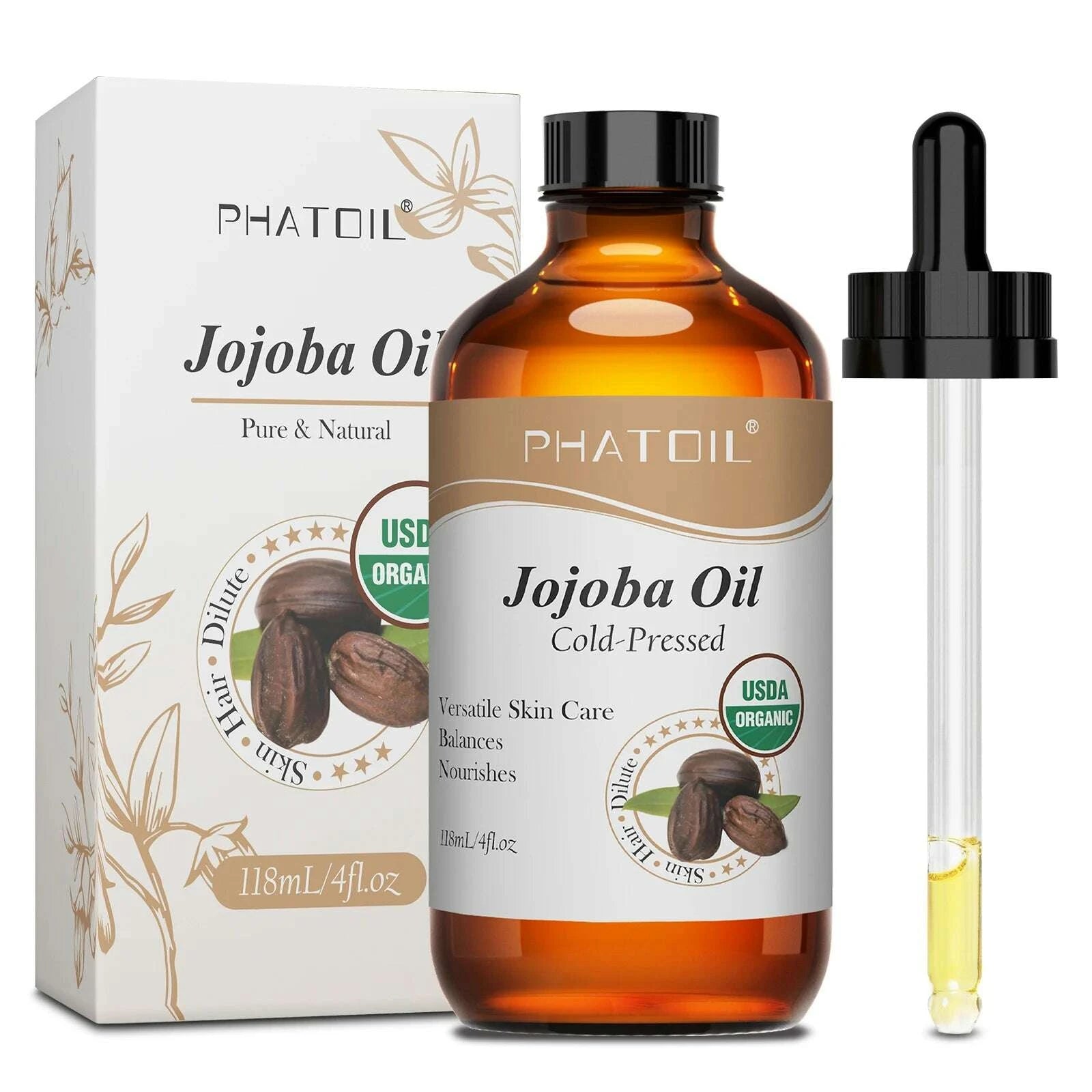 phatoil-118ml-organic-jojoba-oil-cold-pressed-pure-natural-rosehip-seed-carrier-oil-moisturizing-for-face-hair-skin-nailskimludkimlud-35561241