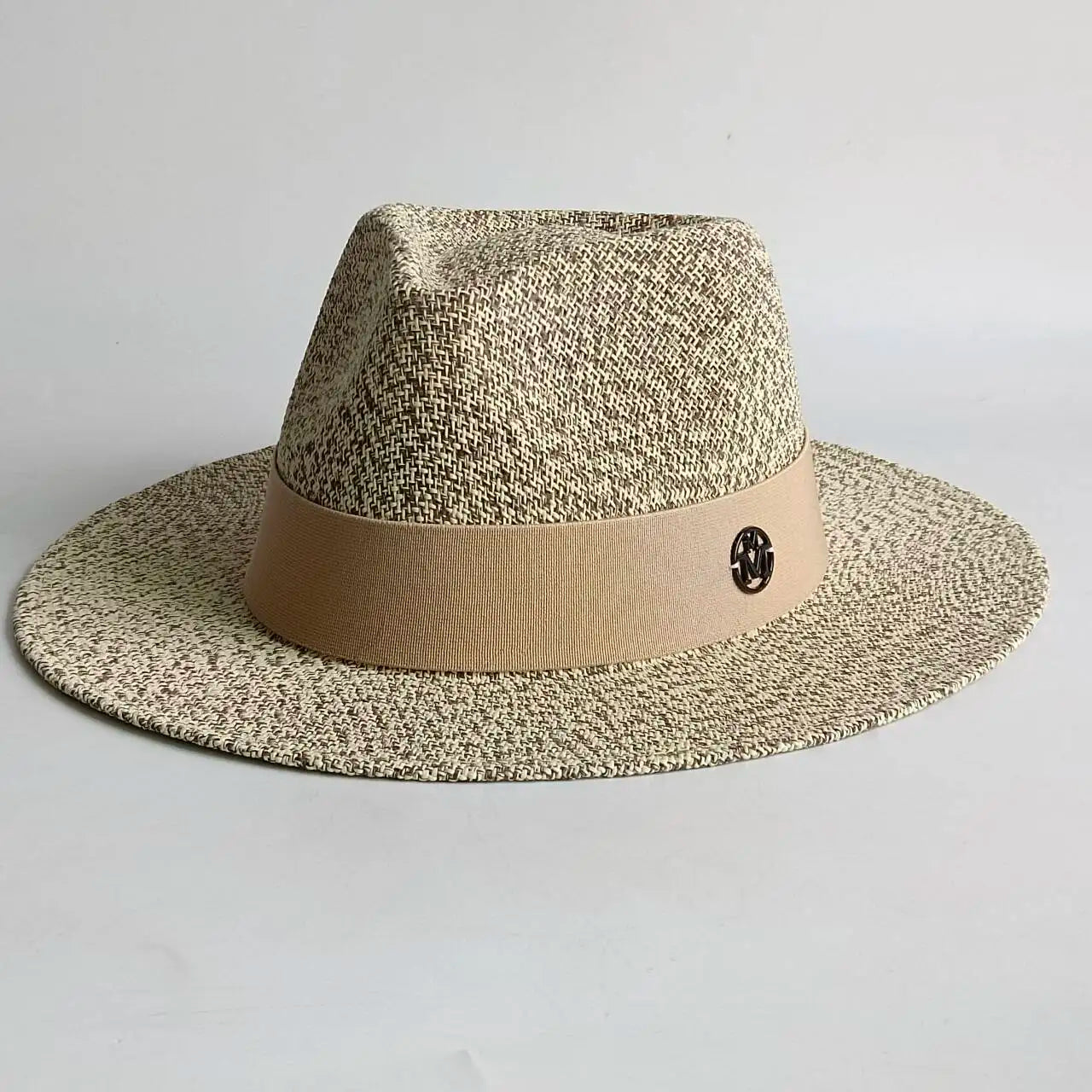 Summer straw hat French elegant seaside travel sun hat bow ribbon flat top large brim straw hat hats for women