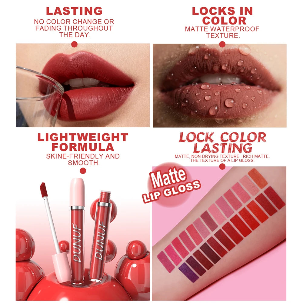 Liquid Lipstick – Long-Lasting – Matte – Sexy Red | KIMLUD