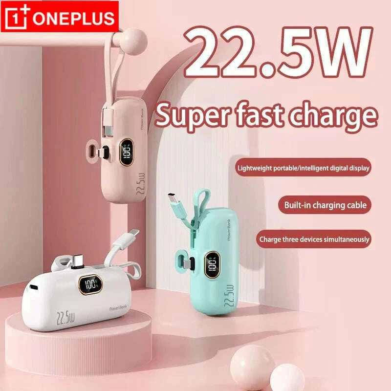 oneplus-10000mah-portable-power-bank-2--in-1-fast-charger-lightweight-high-capacity-pocket-power-bank-for-iphone-huawei-samsungkimlud-womens-fashion-34601902