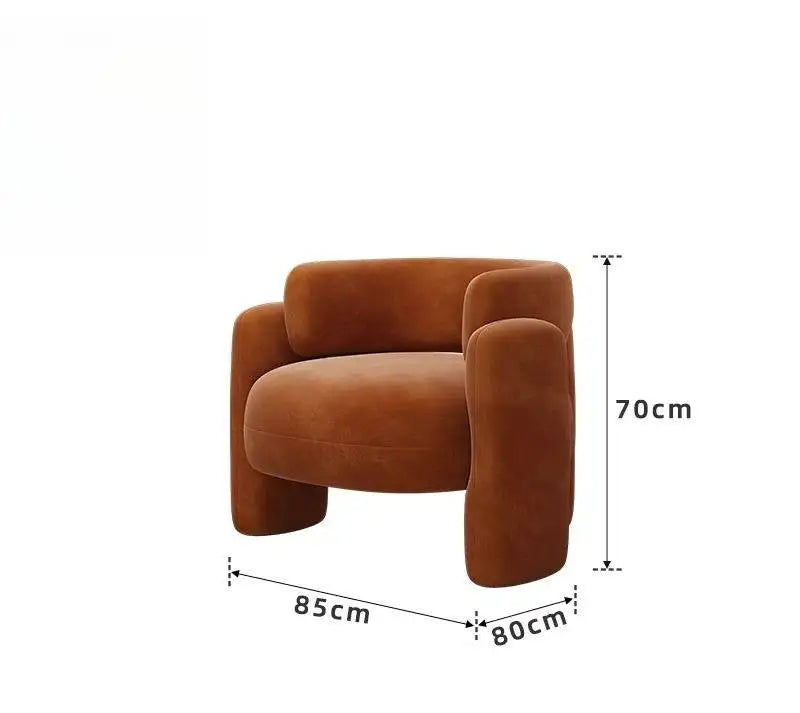 Moroccan-Inspired Minimalist Lounge Chair With Wood Frame And Baby Fleece — Mint Green | KIMLUD