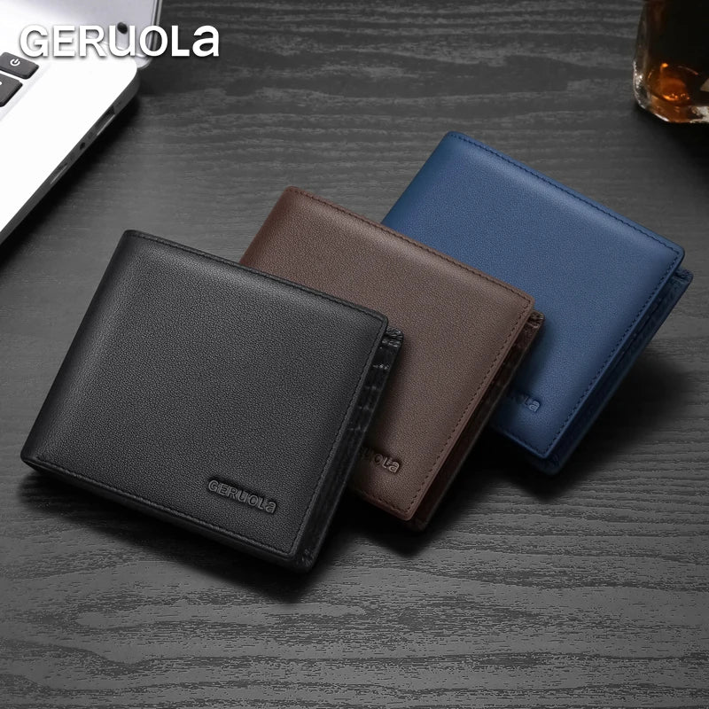 Men's Wallet – Large Capacity Ultra-Thin – Genuine Leather | KIMLUD