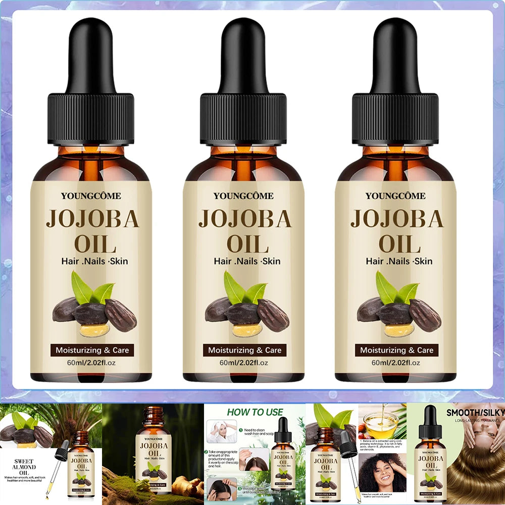 Organic Jojoba Oil For Face And Hair — Amber | KIMLUD