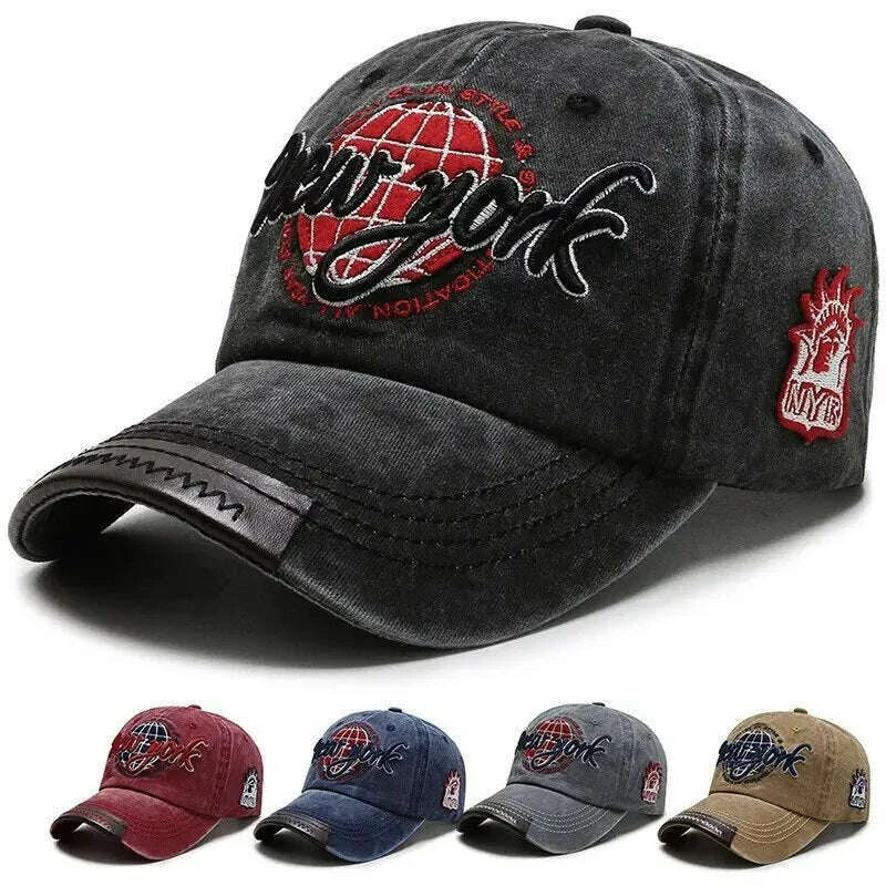 new-distressed-cotton-washed-baseball-cap-korean-outdoor-sunscreen-hat-casual-and-versatile-street-spring-and-autumn-sunhat-kimlud-kimlud-33921735