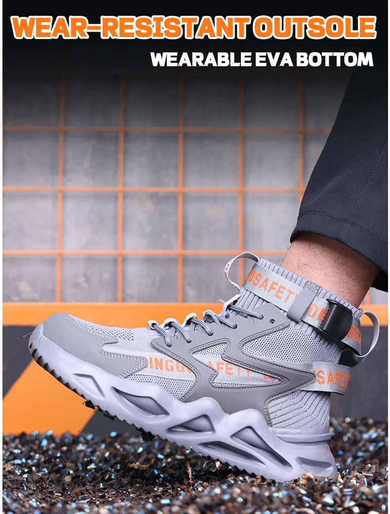 Work Safety Boots – Steel Toe Cap – Fabric Upper – Men | KIMLUD