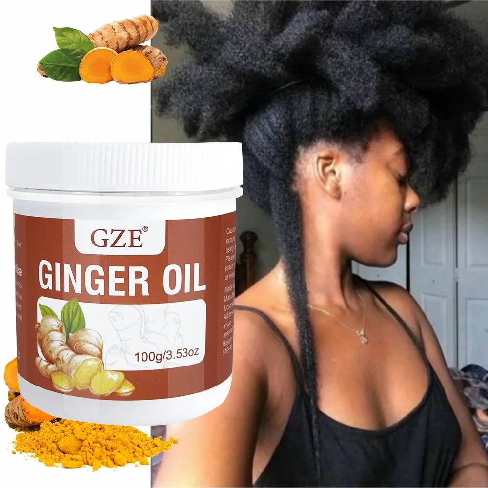 Ginger Infused Hair Oil For Nourished Length — Amber | KIMLUD