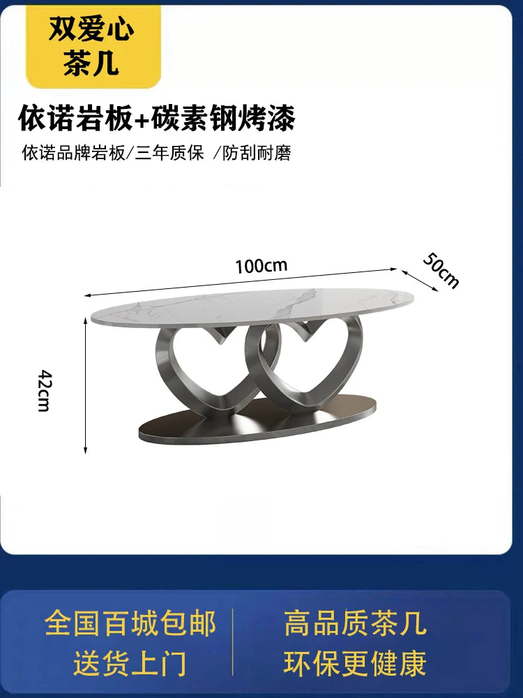 Unique Standing Coffee Table Aesthetic Round Industrial Luxury Coffee Table Modern Simple Mesa Auxiliar Postmodern Furniture