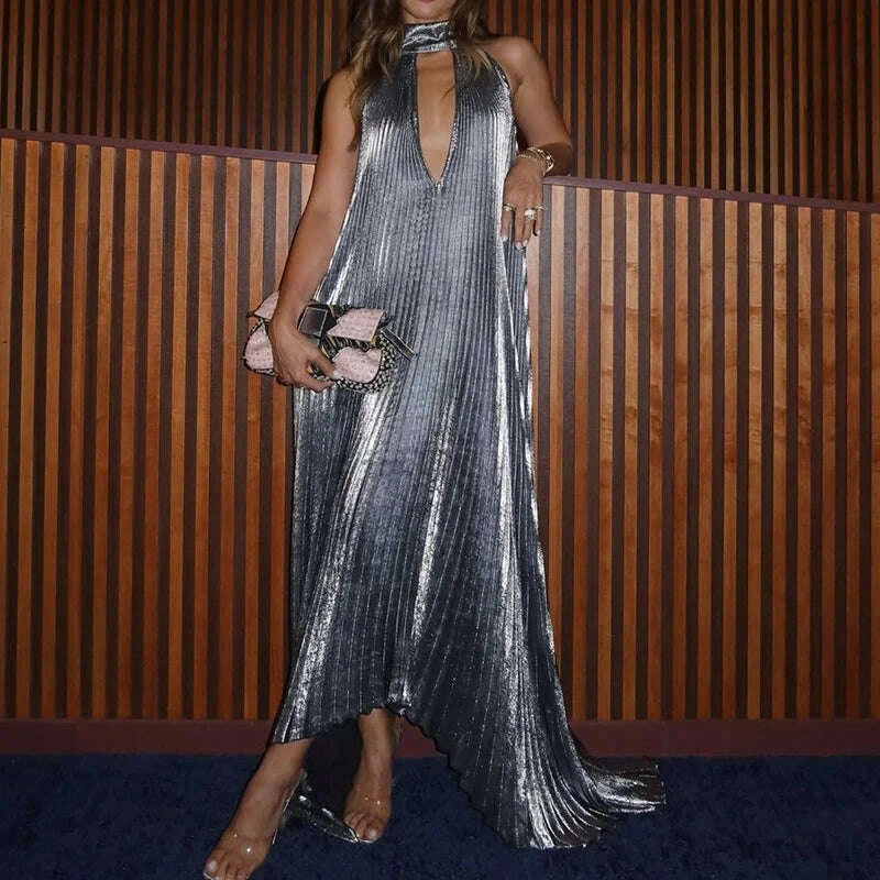 women-sexy-hollow-out-halter-swing-dress-fashion-metallic-pleated-solid-long-dress-casual-sleeveless-backless-loose-party-dresskimlud-womens-fashion-34623901