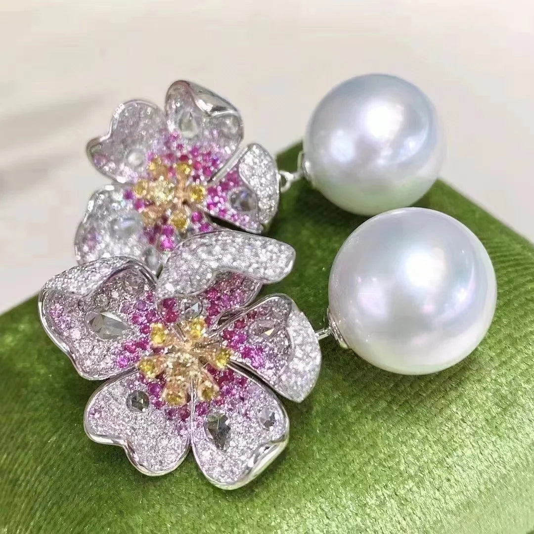 Stud Earrings – Pearl – 925 Silver – White | KIMLUD