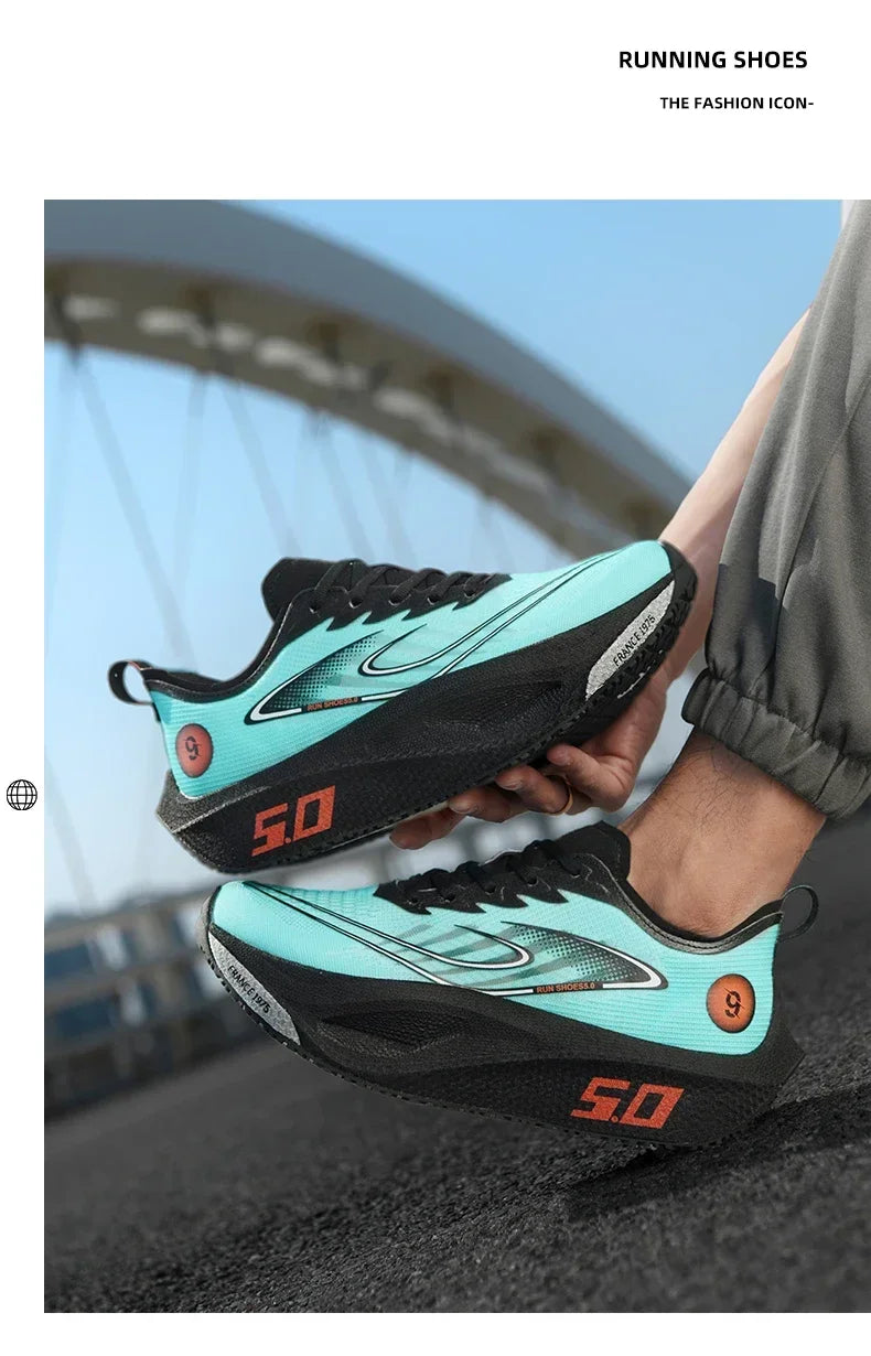 Unisex 2025 Full Carbon Plate Running Shoes Professional Marathon Racing Lightweight Bounce Cushion Breathable Sports Sneakers