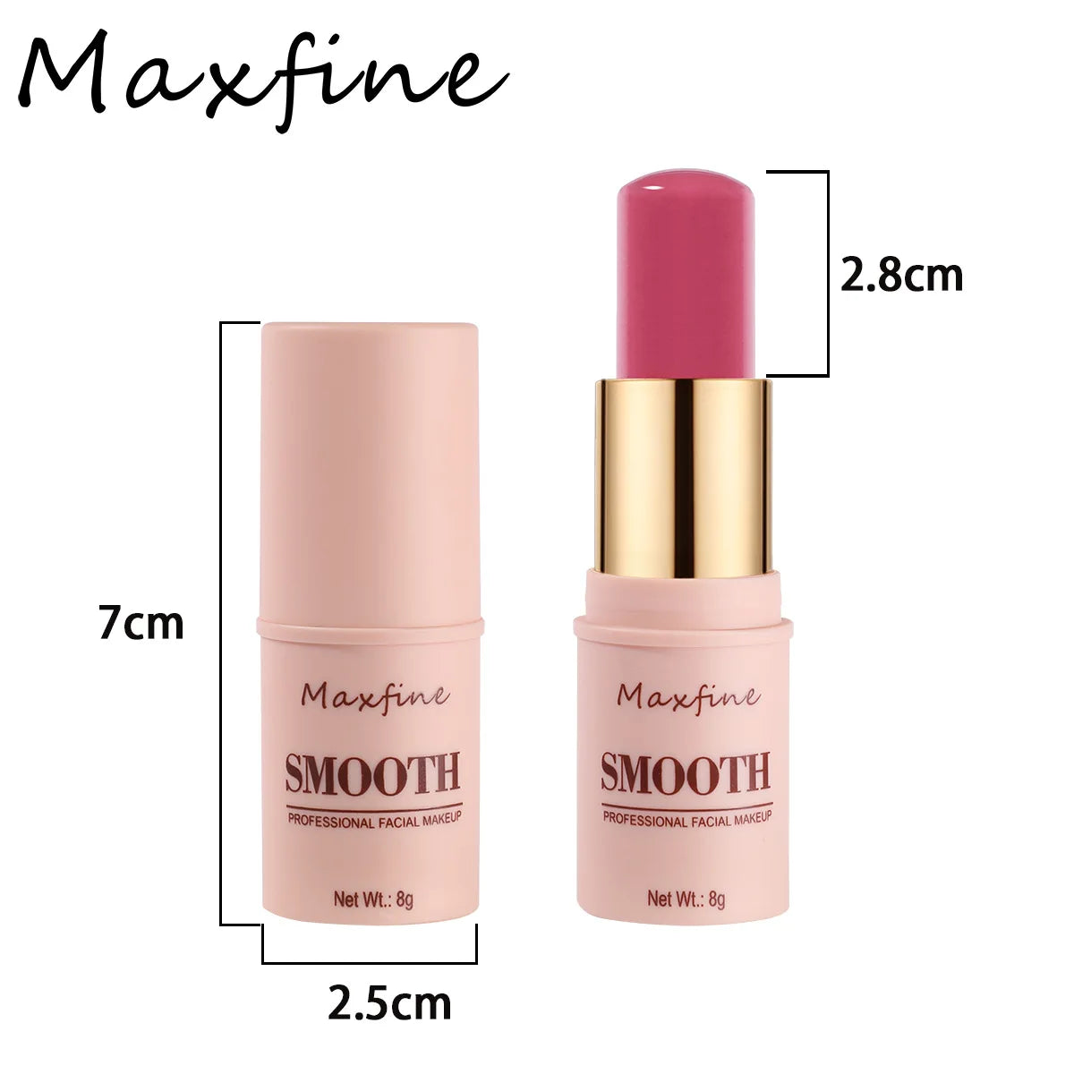 Sculpting Smooth Blush Stick With Natural Long Lasting Effect For Brightening And Universal Use On Eyeshadow And Lips