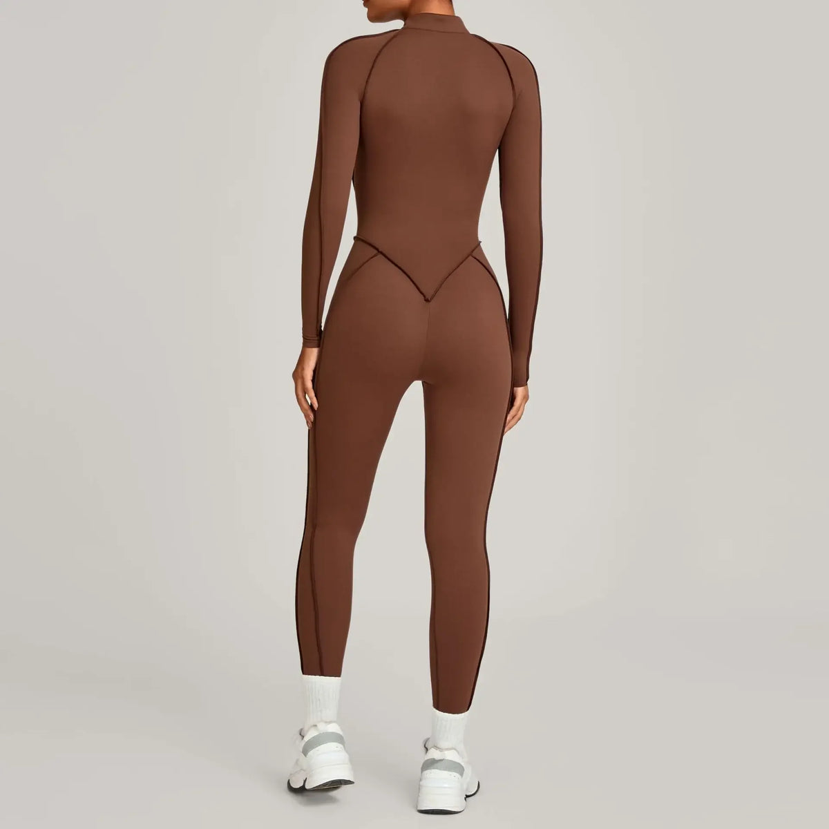 Jumpsuit – Zipper Long Sleeve – Nylon Elastane | KIMLUD