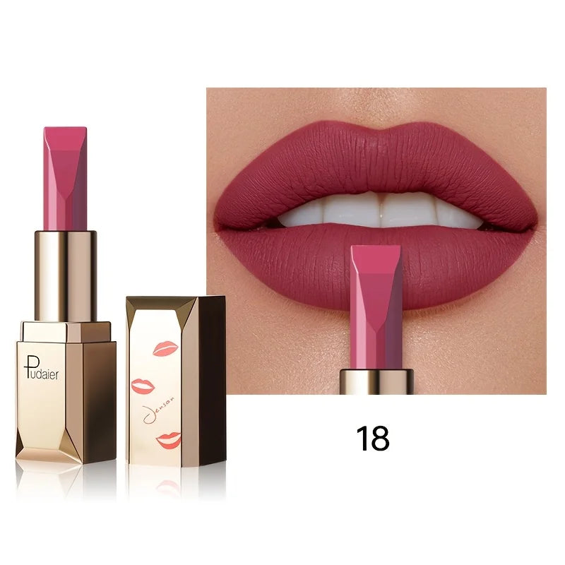 Long Lasting Matte Velvet Lipstick, Waterproof Sweat Resistant Formula, Silky Smooth Lip Color for Everyday & Valentine's Gift