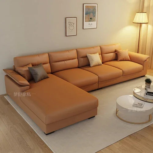 Nordic Waterproof Lounger Sofa Modern Minimalist — Ivory | KIMLUD