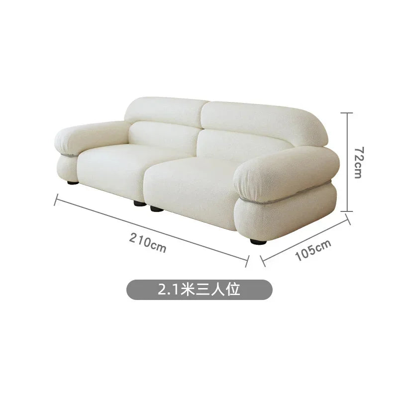 Modern Sectional Sofa With Reclining — Yellow | KIMLUD
