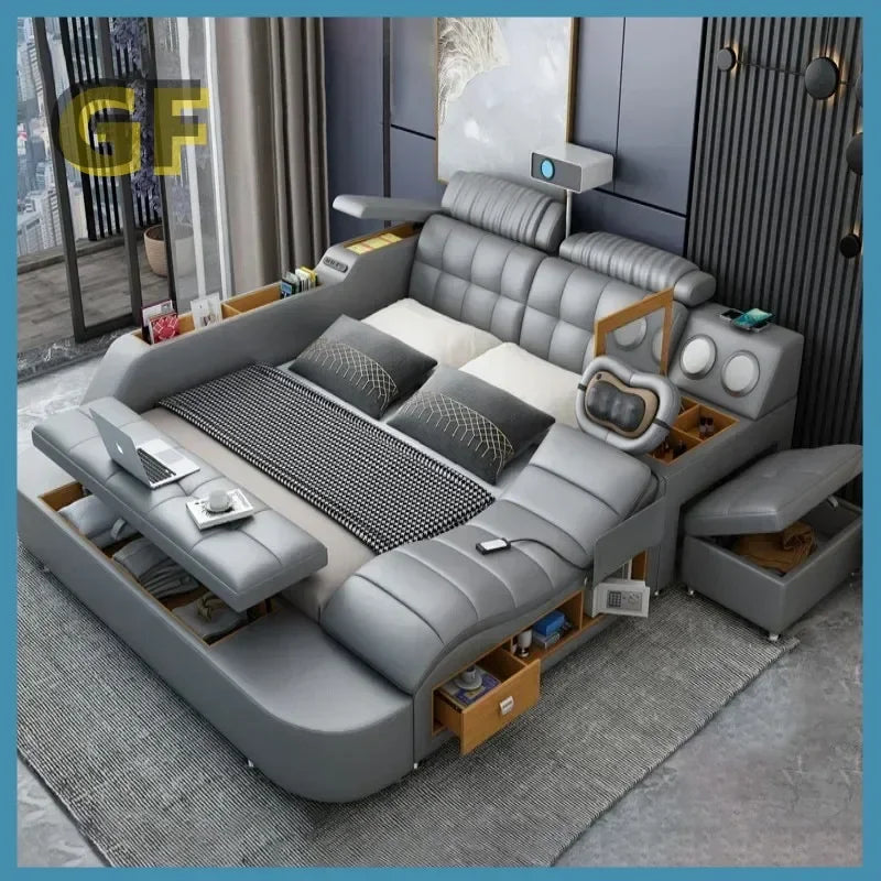 Modern design bedroom furniture bedroom sets bed frame multi-functional electric massage bed