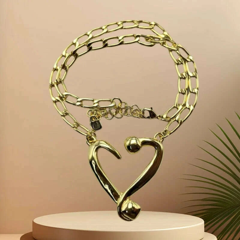 KIMLUD, 2025 Summer New Bestseller Shiny and Beautiful Blue Crystal Necklace, Women's Jewelry Gift, KIMLUD Womens Clothes