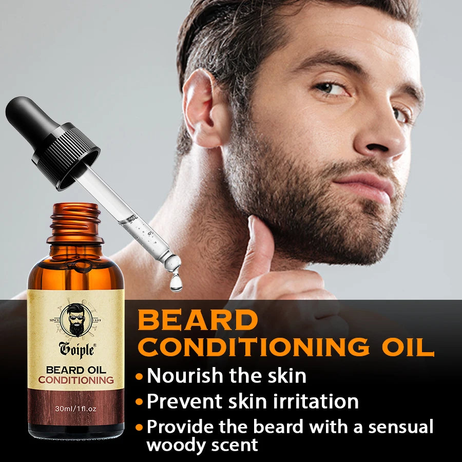 Macadamia Oil Beard Care Kit — Moustache Shampoo Oil | KIMLUD