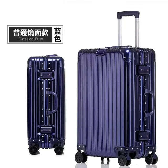 KIMLUD, New All Aluminum Travel Luggage High End Fashion Luggage Perfect For Boarding Spinner International Brand Travel Suitcase, KIMLUD Womens Clothes