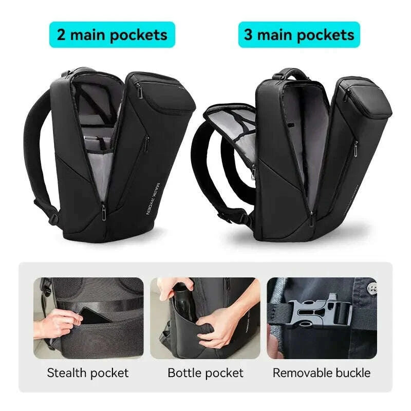KIMLUD, MARK RYDEN Business Backpack for Men Waterproof and Travel Laptop Backpack with USB Charging, Fits 17 Inch Laptop and Tech Gear, KIMLUD Womens Clothes