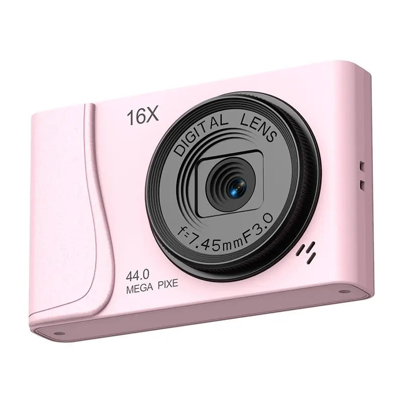 Matte Plastic Compact Camera 4K Digital — Black | KIMLUD