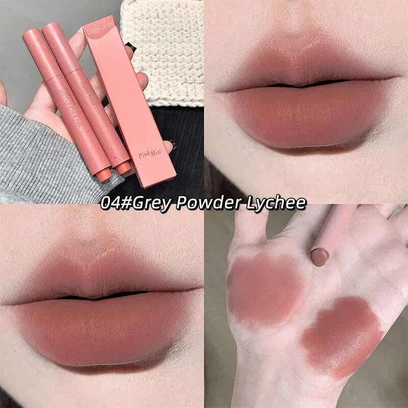 gege-bear-pink-matte-lipstick-pen-matte-matte-long-lasting-whitening-lip-glosskimlud-womens-fashion-34598974
