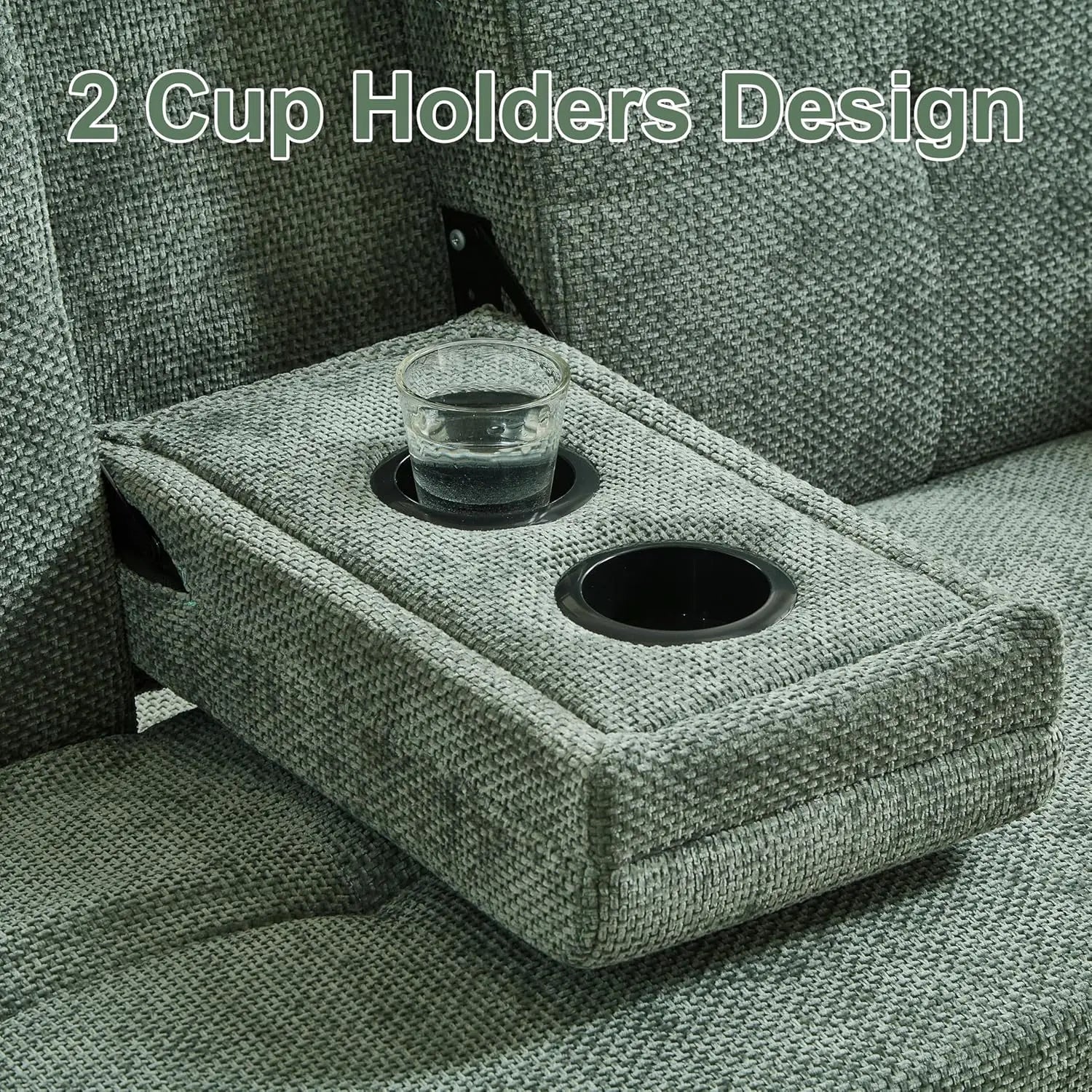 57.48' Convertible Sofa Bed with Cup Holder, Pull Out Sleeper Sofa Bed with USB Charging Ports