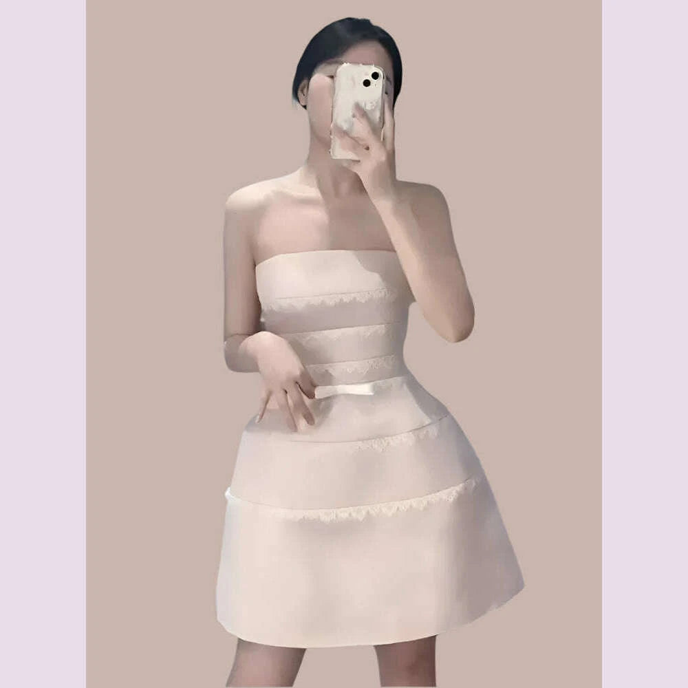 deat-sexy-lace-bow-spliced-solid-color-strapless-backless-sleeveless-high-waist-womens-mini-dress-2025-spring-new-tide-15dz504-kimlud-kimlud-33917118