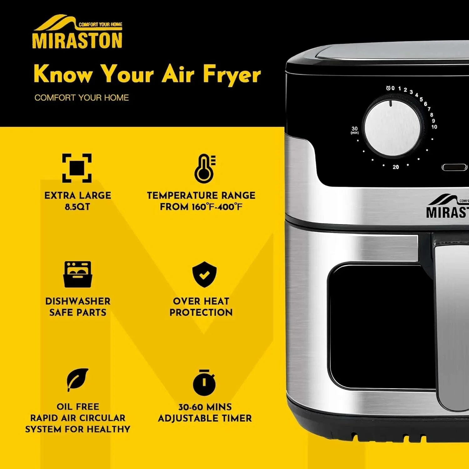 85qt-air-fryer-upgraded-family-size-capacity-visual-window-square-basket-dials-stainless-steel-air-fryers-reheat-leftoverskimludkimlud-35578660